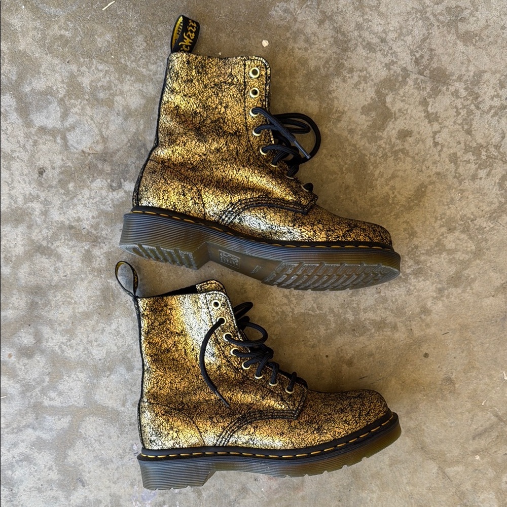 Dr. Martens Gold Combat Boots